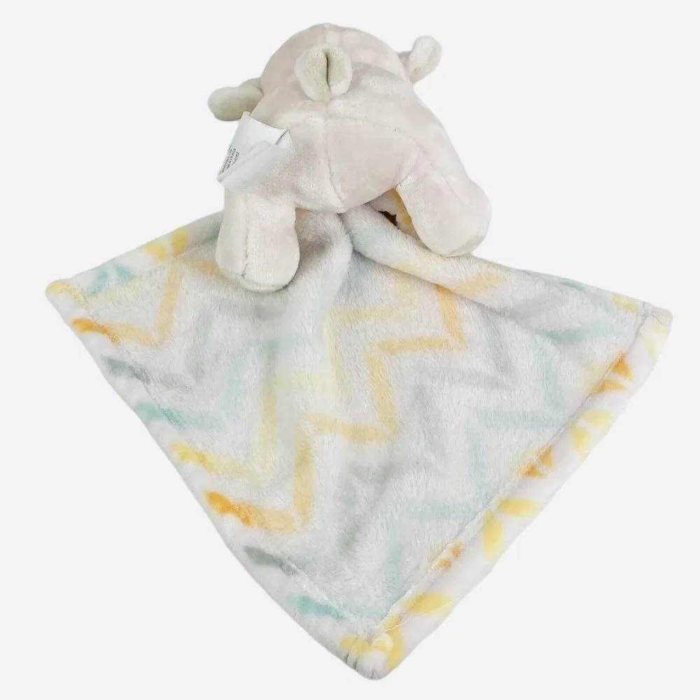 Little Miracles Lamb Lovey Pastel Pink Chevron Security Blanket Plush Costco
